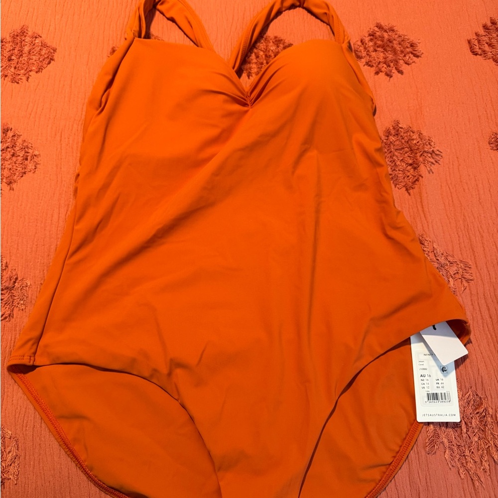 Vibrant Orange One-Piece Swimsuit